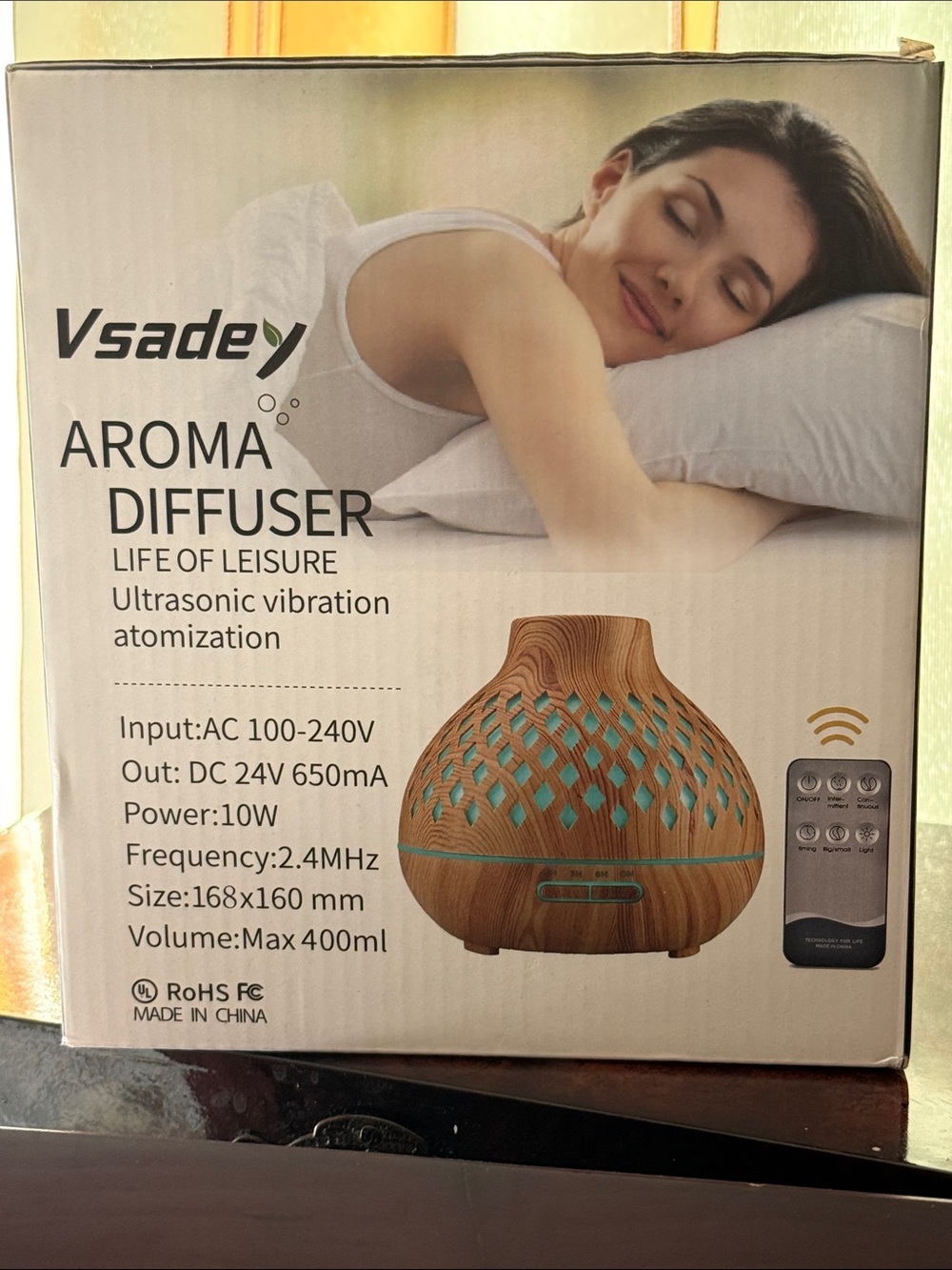 Wood Grain Aroma Diffuser in Brown